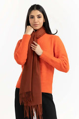 Rust Polyester Scarf