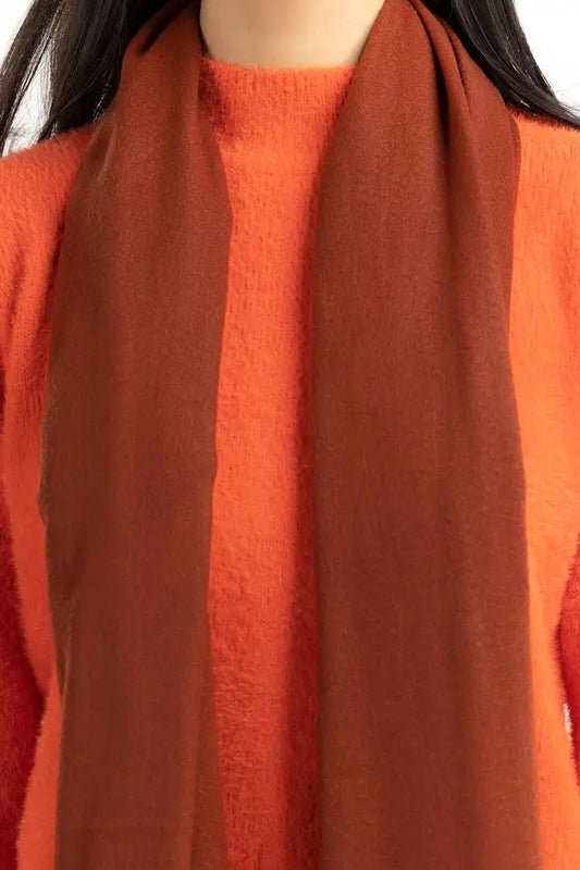 Rust Polyester Scarf