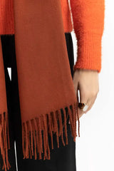 Rust Polyester Scarf