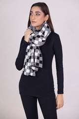 Checkered Knitted Shawl