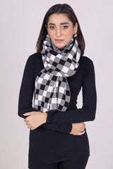 Checkered Knitted Shawl