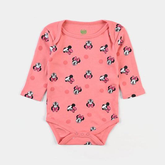 INFANT UNISEX COTTON INTERLOCK ROMPER-SHELL.PINK