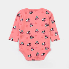 INFANT UNISEX COTTON INTERLOCK ROMPER-SHELL.PINK