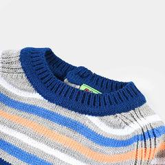 INFANT BOYS ACRYLIC SWEATER-BRIGHT BLUE