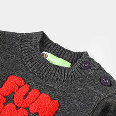 INFANT BOYS ACRYLIC SWEATER FUN TIME-MULTI