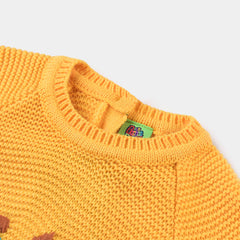 INFANT GIRLS ACRYLIC SWEATER LILY-CITRUS